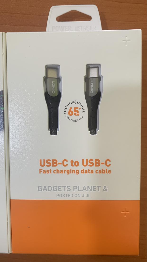 LDNIO 65W Fast Charging Sync Data Cable 1M USB-C to C · Photo 5