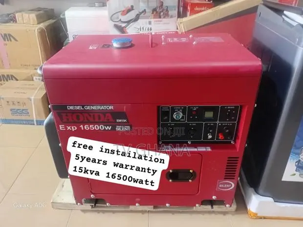 Honda Petrol Generator 15kva 16500w Rugged Strength16500 Wat · Photo 1