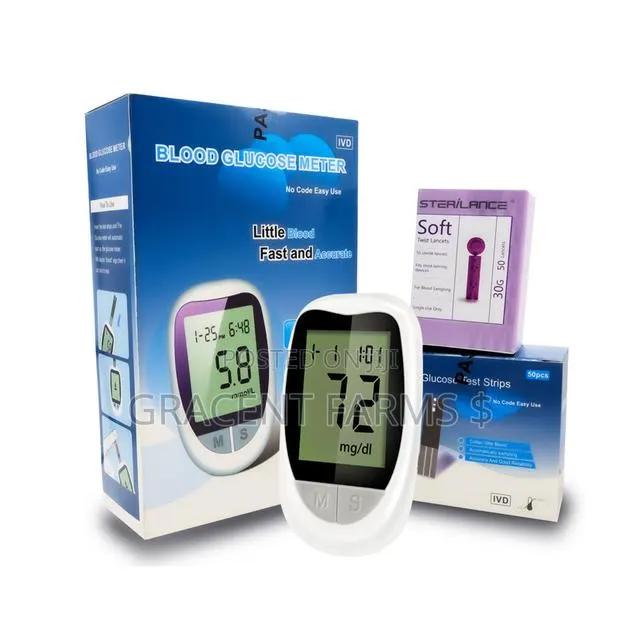 Blood Glucose Meter + 50 Lancet + 50 Strips · Photo 1