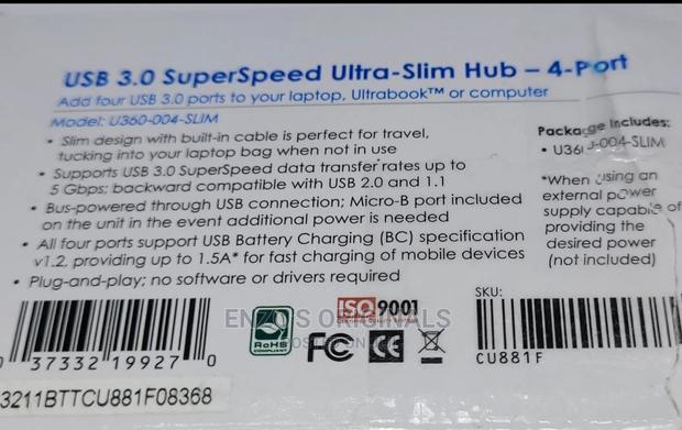 USB 3.0 Hub Super Speed Ultra Slim 4 Port Powered Original · Photo 6