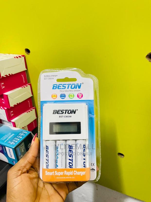 Beston Charger With 4 Batteries ( BST-C903W ) · Photo 3