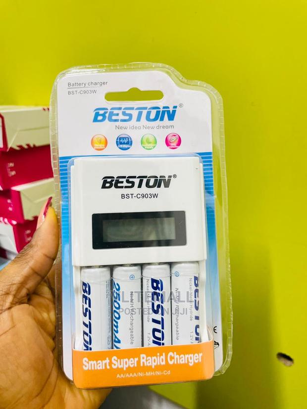 Beston Charger With 4 Batteries ( BST-C903W ) · Photo 1