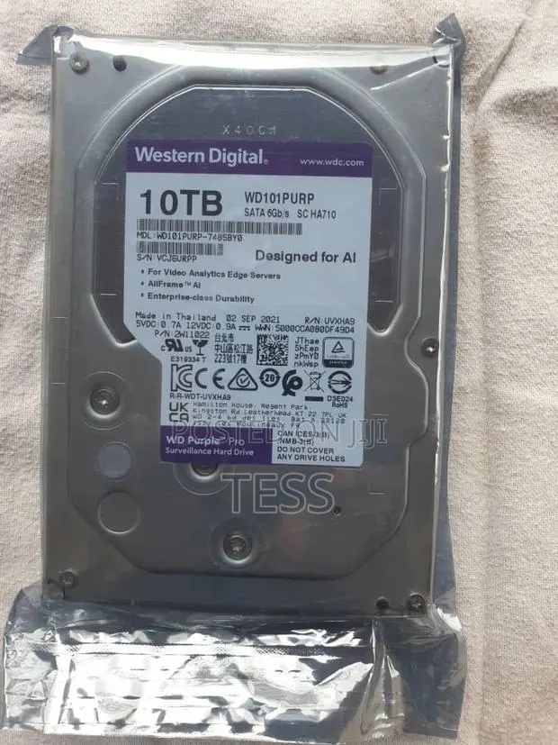 10tb Surviellance HDD W/D Purple · Photo 1
