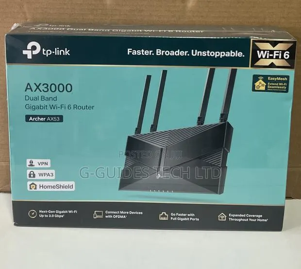 TP-Link Archer AX53 AX3000 Dual Band Gigabit Wi-Fi 6 Router · Photo 1