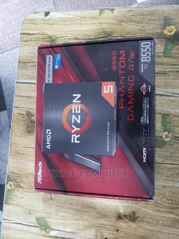 Amd Ryzen 5 5500 and B550 Wifi Motherboard · Photo 1