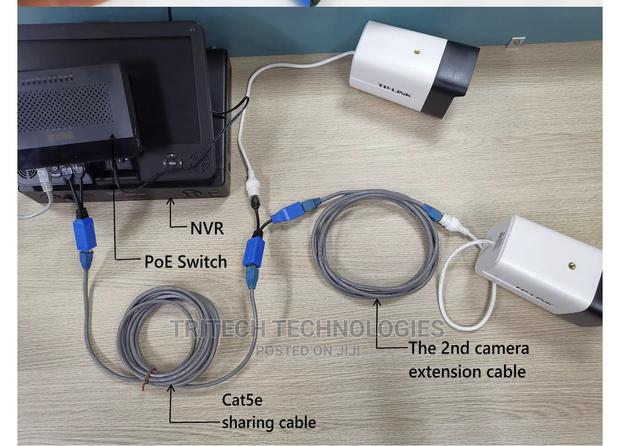 Rj45 Ethernet Cable Combiner Shearing Kit for Poe Cameras · Photo 5