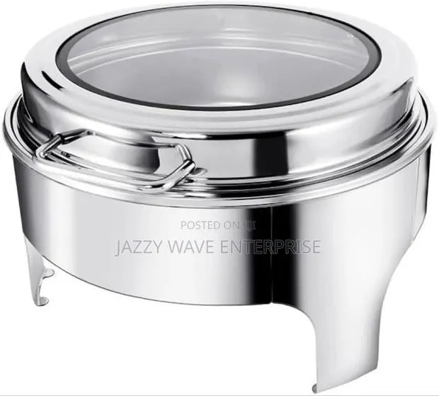 Round Silver Chaffing Dish · Photo 1