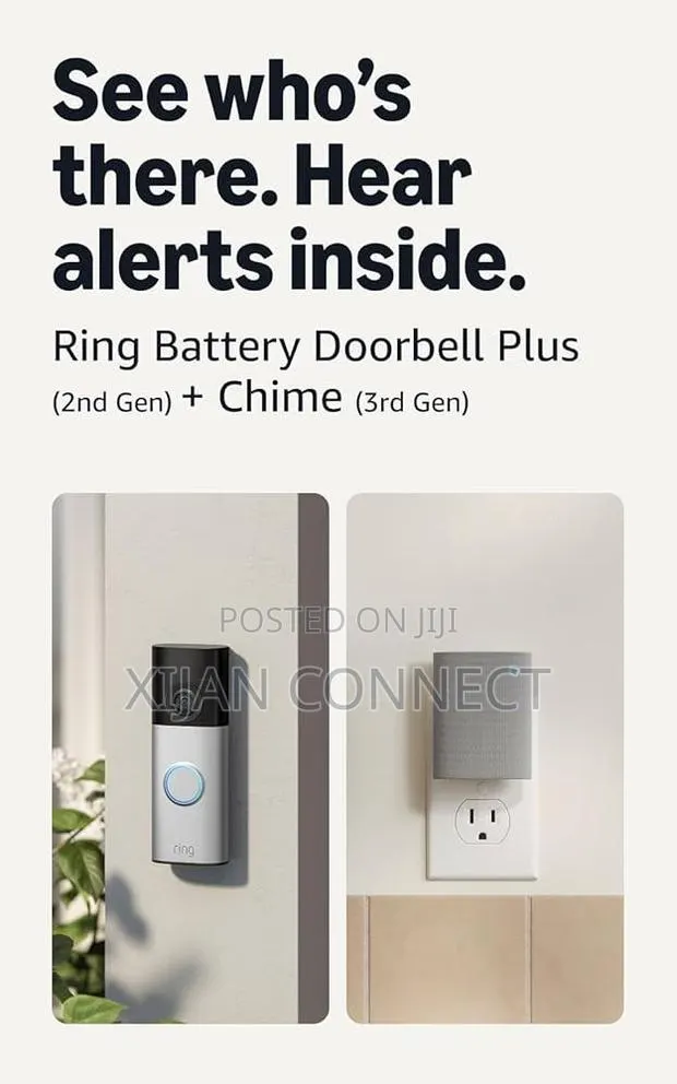 Ring Doorbell Plus With Ring Chime – Smart Security Bundle · Photo 1