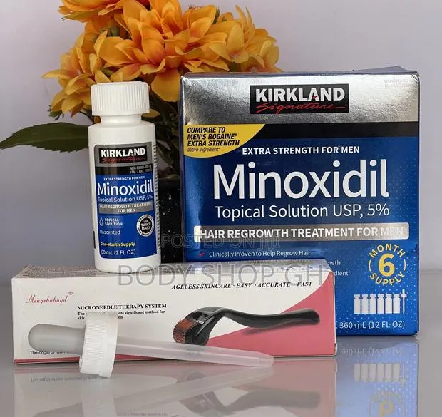Hairline and Beard Growth Set - Kirkland + Derma Roller · Photo 1