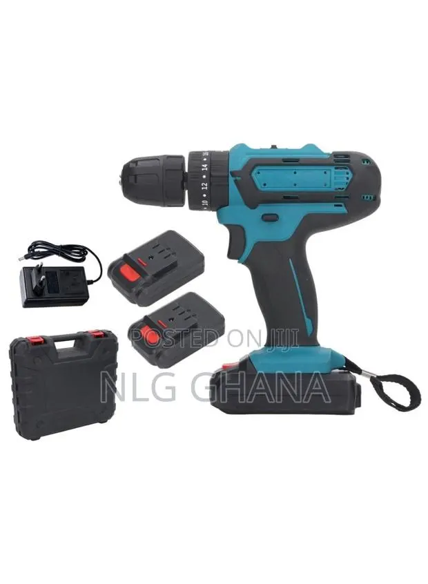 21v Cordless Drill With 2 Batteries, Handheld Electric. Tvx24131 · Photo 1