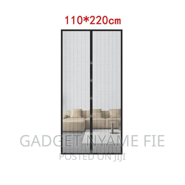 Black Magnetic Door Curtain/Net (210cm*100cm) · Photo 1