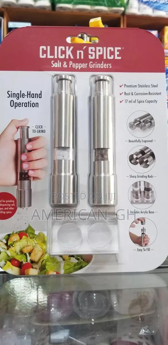 Click N’ Spice Salt and Pepper Grinder Set · Photo 1