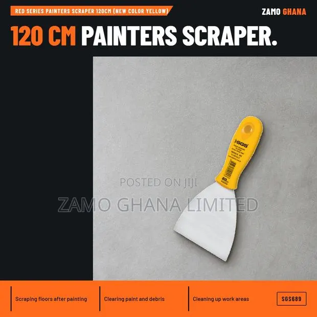Red Series Painters Scraper 120Cm (New Color Yellow) - SGS689 · Photo 1