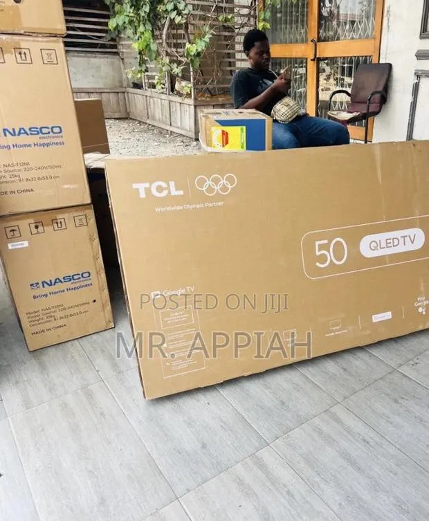 New TCL 50 Inch Qled Smart Satellite Android FHD Television(Black) · Photo 1
