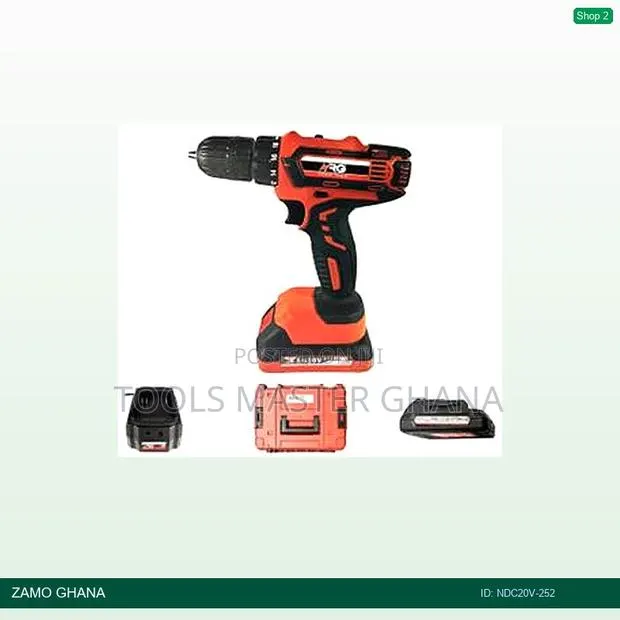 20v Percussion Drill 10mm Li-Ion Cordless 2.5ax2 Kitbox3 - Ndc20v-252 · Photo 1