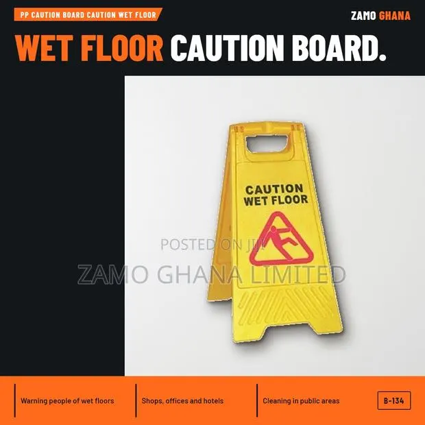 Pp Caution Board Caution Wet Floor - B-134 · Photo 1
