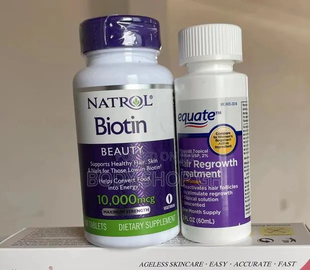Natrol Biotin +Equate Minoxidil for Women Hair Growth · Photo 1