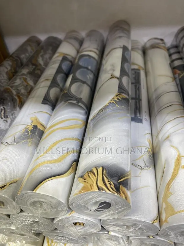 Premium White, Gold Blue Marble Wallpaper | Millsemporiumghana · Photo 1