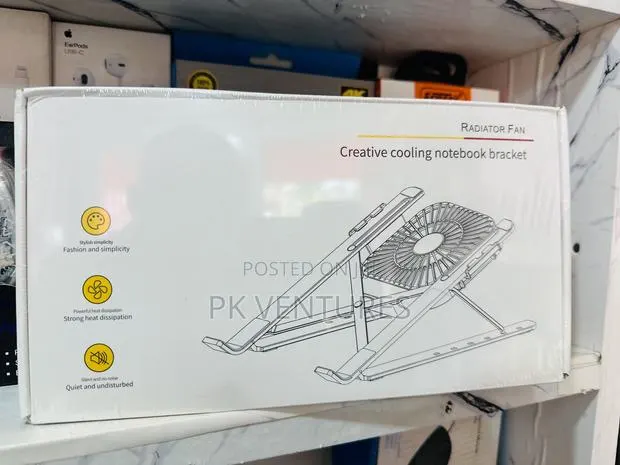 Metal Laptop Stand With Cooler · Photo 1