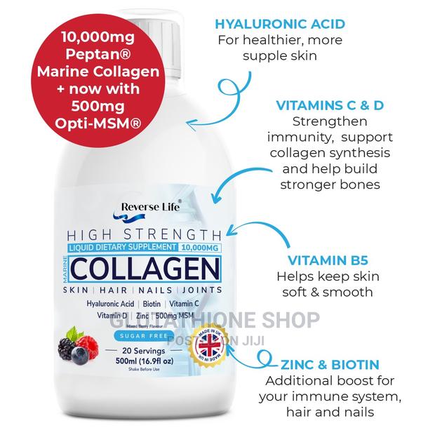 Reverse Life Marine Collagen 10,000mg 500ml (100 Servings) · Photo 2