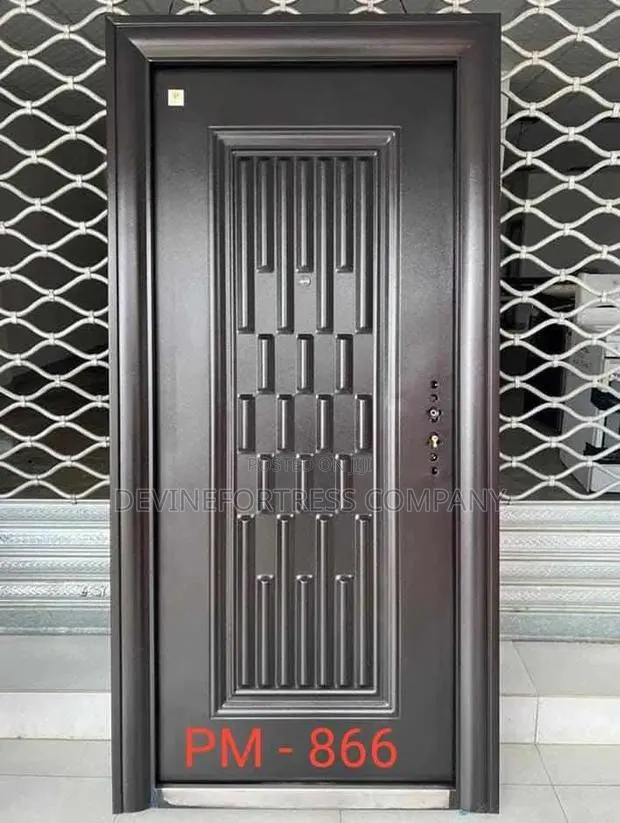 High Quality Steel Rough Brown Door Single · Photo 1