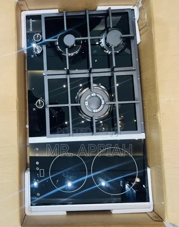 Get Sleek Kenwood 90cm 4 Gas + 2 Electric Hob(Black) · Photo 1