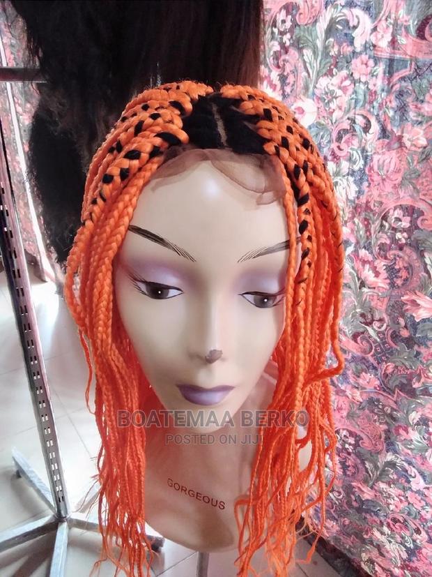 Orange Coloured Rasta Braided Wig · Photo 6