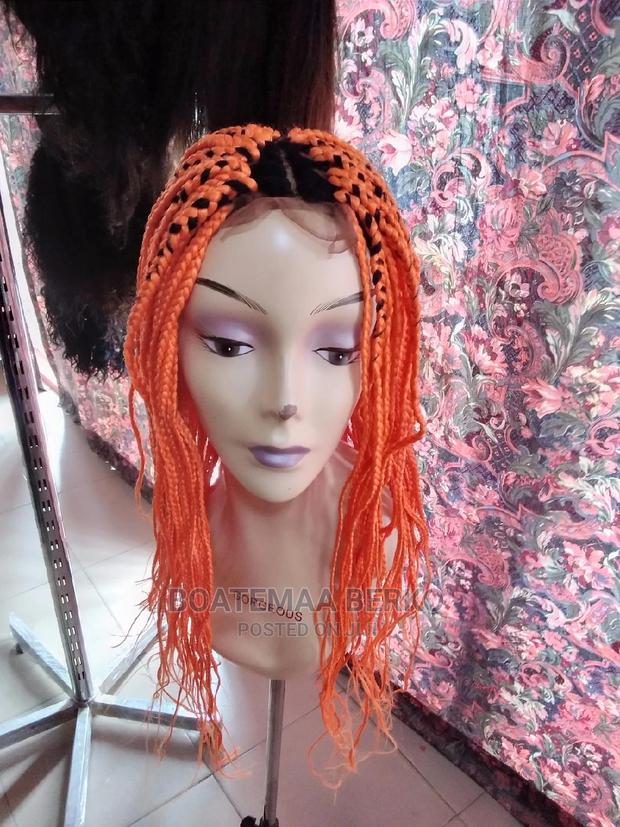 Orange Coloured Rasta Braided Wig · Photo 7