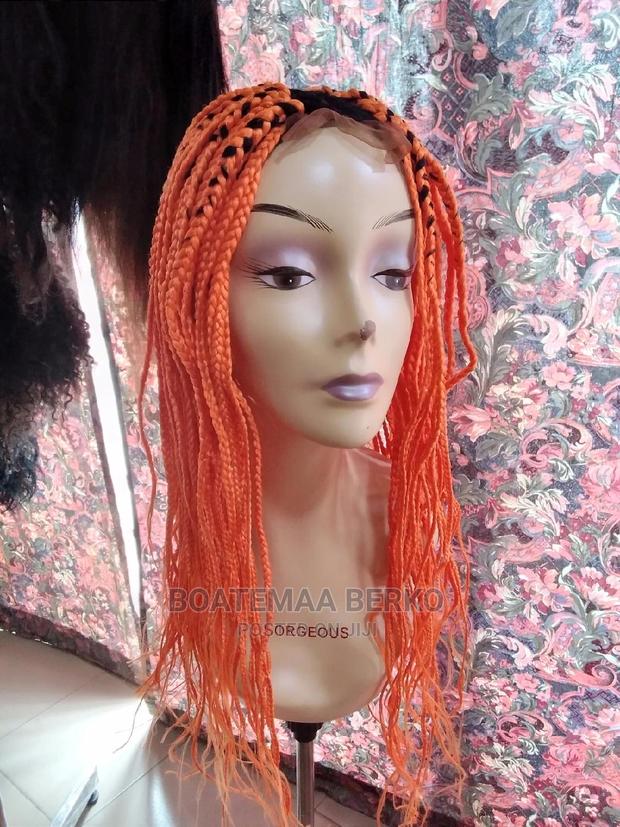 Orange Coloured Rasta Braided Wig · Photo 8