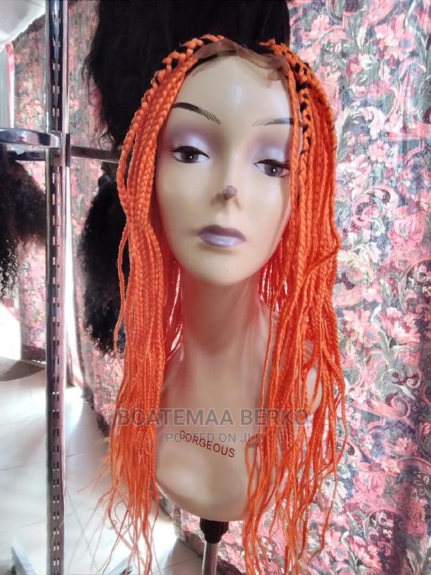 Orange Coloured Rasta Braided Wig · Photo 5