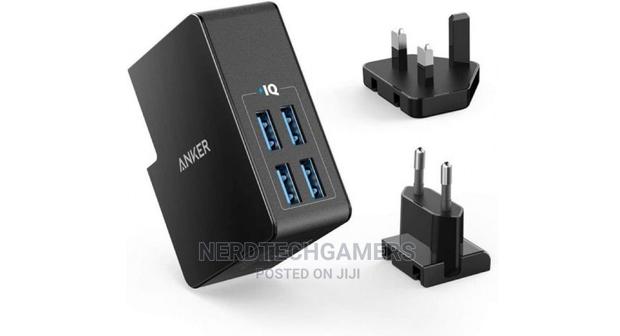 Anker Powerport 4 Lite Interchangeable EU And UK Plugs – Bla · Photo 2