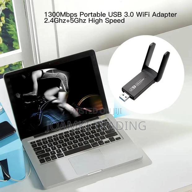 1300 MPS Usb 3.0 Wifi Adapter Bluetooth D-Band Network Card · Photo 5
