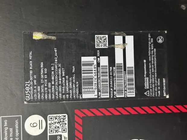 Laptop Asus ROG Zephyrus M15 GU502LU 40GB Intel Core I7 SSD 1T · Photo 1