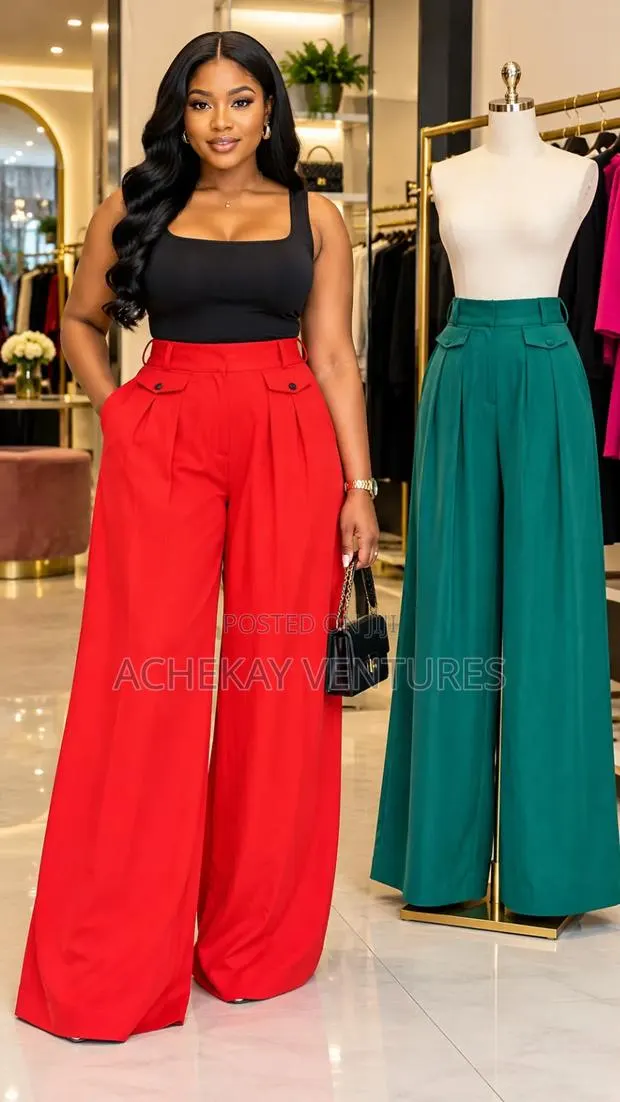 Luxury Ladies Palazzo Trousers We Many Sizes and Colours · Photo 1