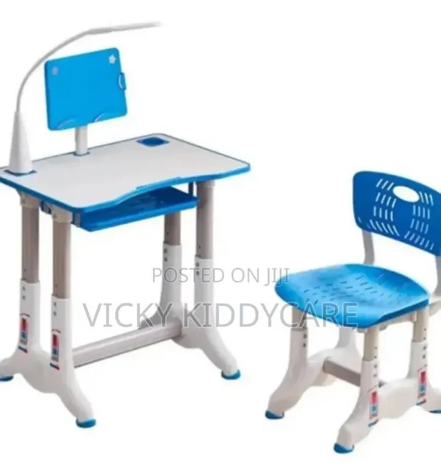 Kids Study Desk and Chair Set, Height Adjustable Children Table Chair · Photo 1