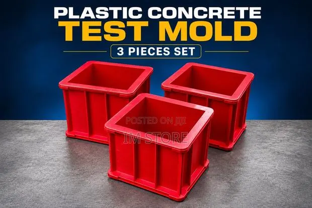 Plastic Cube Test Molds, 3 Pieces Set · Photo 1