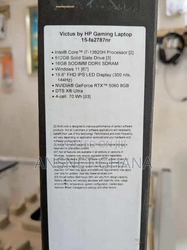 New Laptop HP Victus 15 16GB Intel Core i7 SSD 512GB · Photo 1