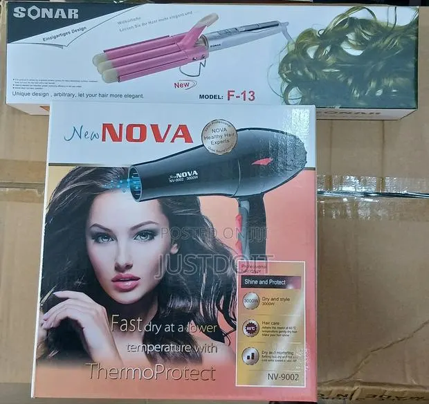 Nova Hair Dryer + Sonar F-13 Pink Curler · Photo 1