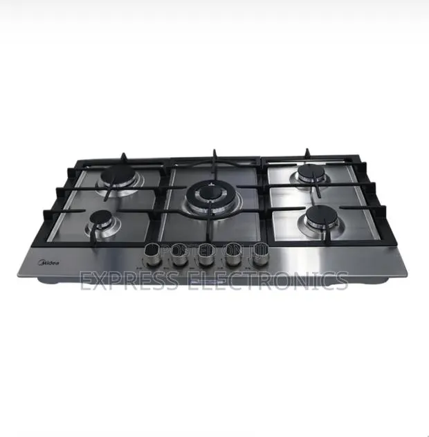 Ultra Modern Midea 90cm 5 Burner Gas Hob| Stainless Steel [90G50ME] · Photo 1