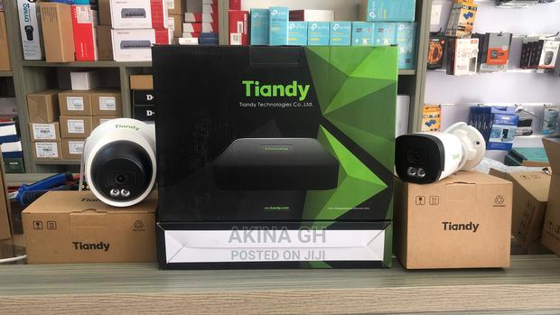 Tiandy 2mp Ip Full Color Audio CCTV Camera 4ch Set Kit · Photo 2