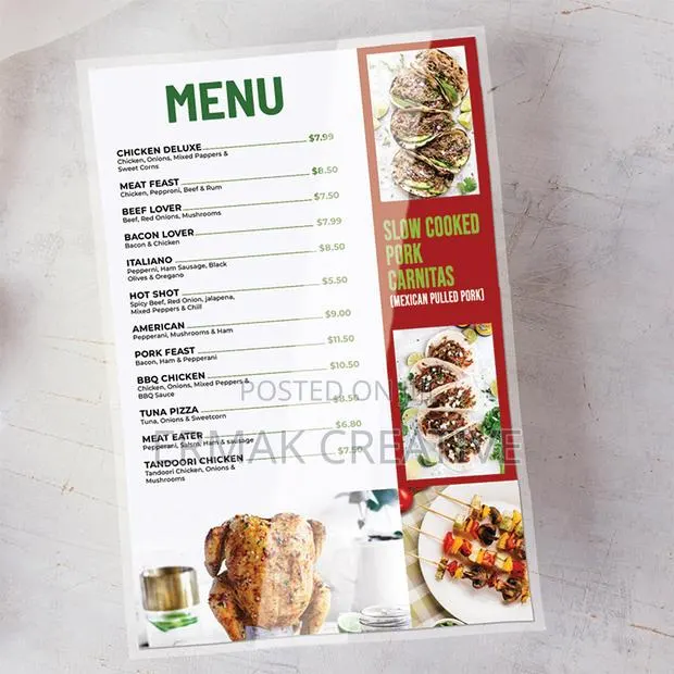 Menu Card With Pouch · Photo 1