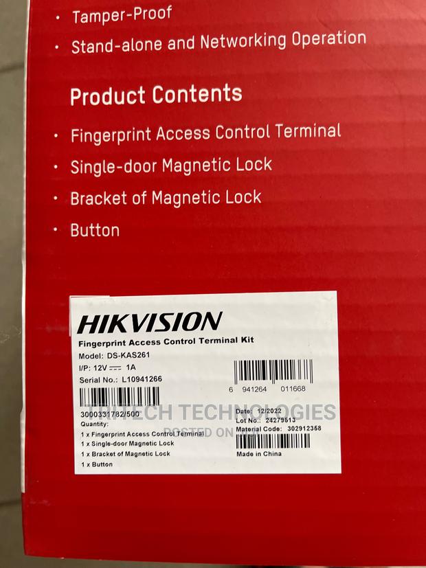 Hikvision Ds-kas261 Fingerprint Terminal KIT · Photo 3