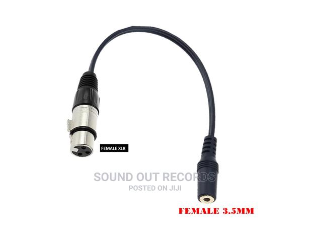 Female 3.5mm to Male/Female XLR/Male 6.5mm Cable Adapter · Photo 2