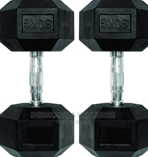 60kg Hex Dumbbells · Photo 1