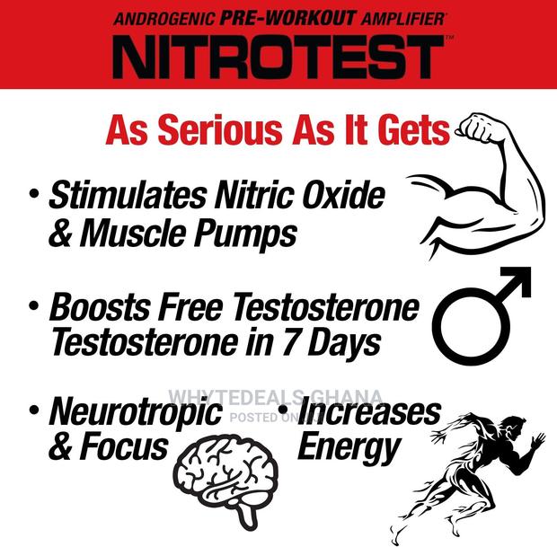 Nitrotest Pre-Workout Boost Nitric Oxide, Testosterone · Photo 3
