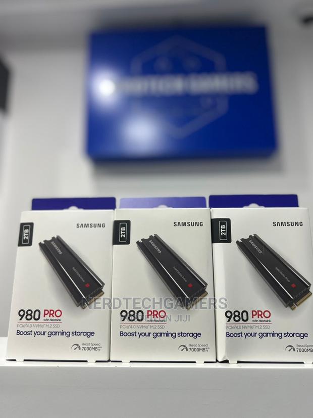 SAMSUNG 980 PRO SSD With Heatsink 2TB Pcie Gen 4 · Photo 1