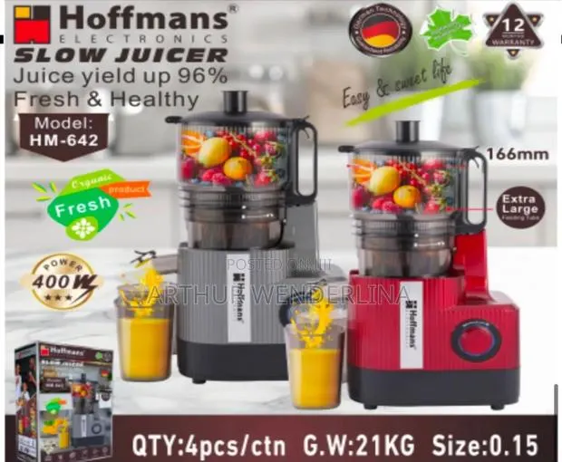 Hoffmans Electric Slow Juicer 400w · Photo 1