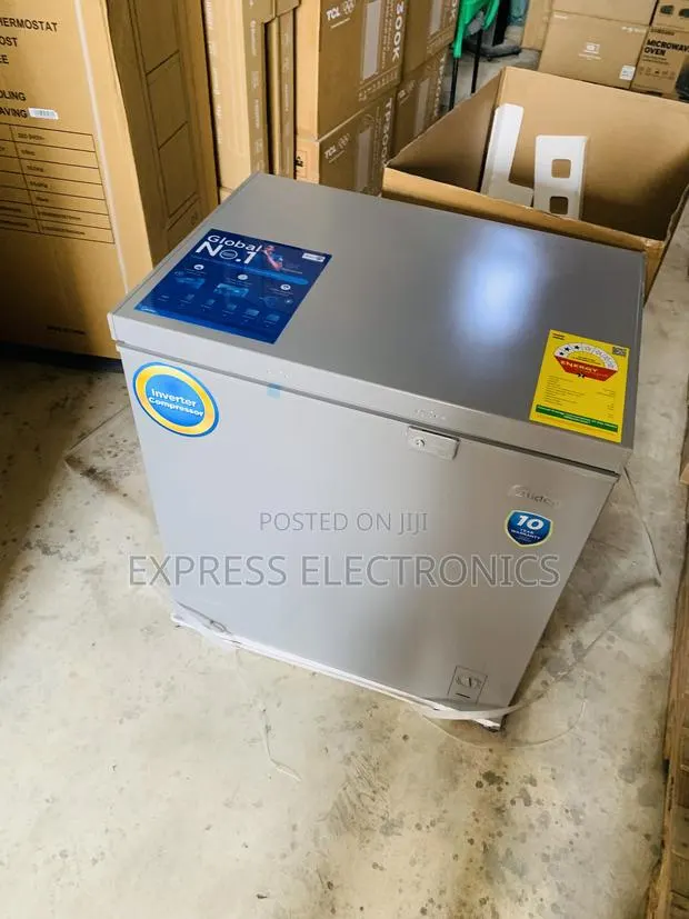 Durable Built Midea Chest Freezer 198l Single Door Grey · Photo 1