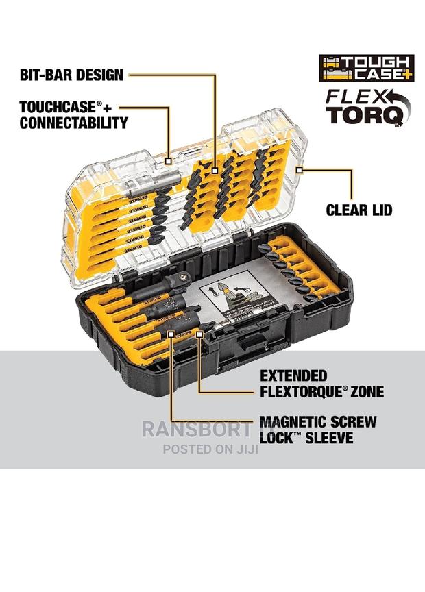 Dewalt Screw Driver Bit Set, Impact Ready, Flextorq, 40-Piece · Photo 3