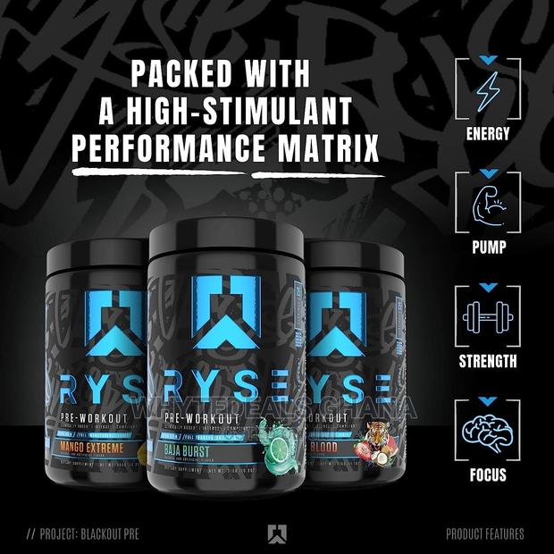 Ryse Project Blackout Pre Workout Pump, Energy, and Streng · Photo 3